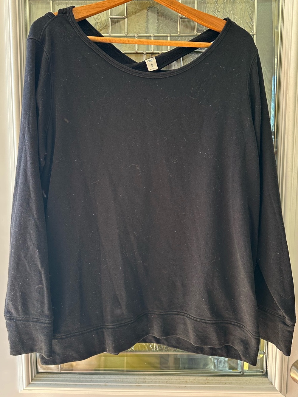 Old Navy Black Off-the-Shoulder Long-Sleeve Sweater